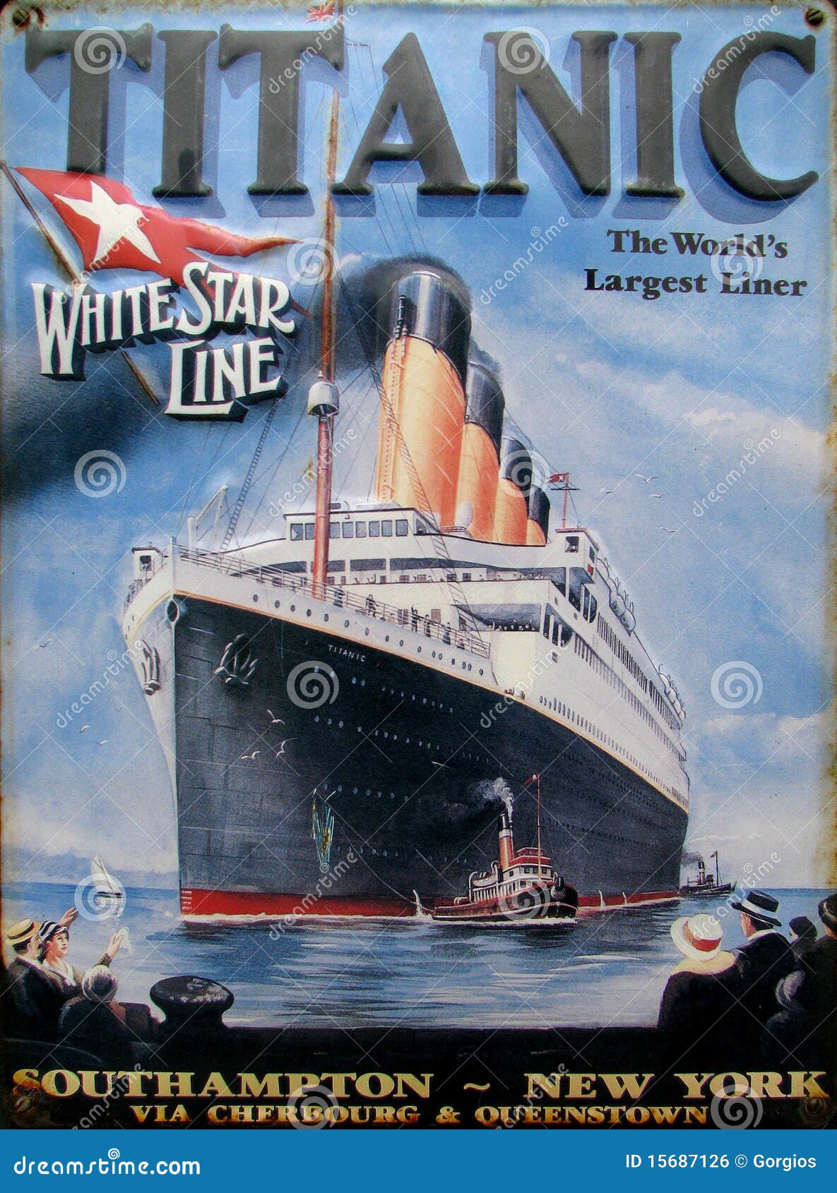 Old advert - Titanic editorial photo. Image of tragedy - 15687126