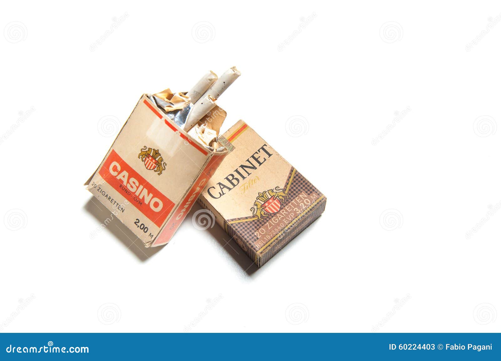 Old Aged East Germany Pack of Cigarettes Editorial Stock Photo Image