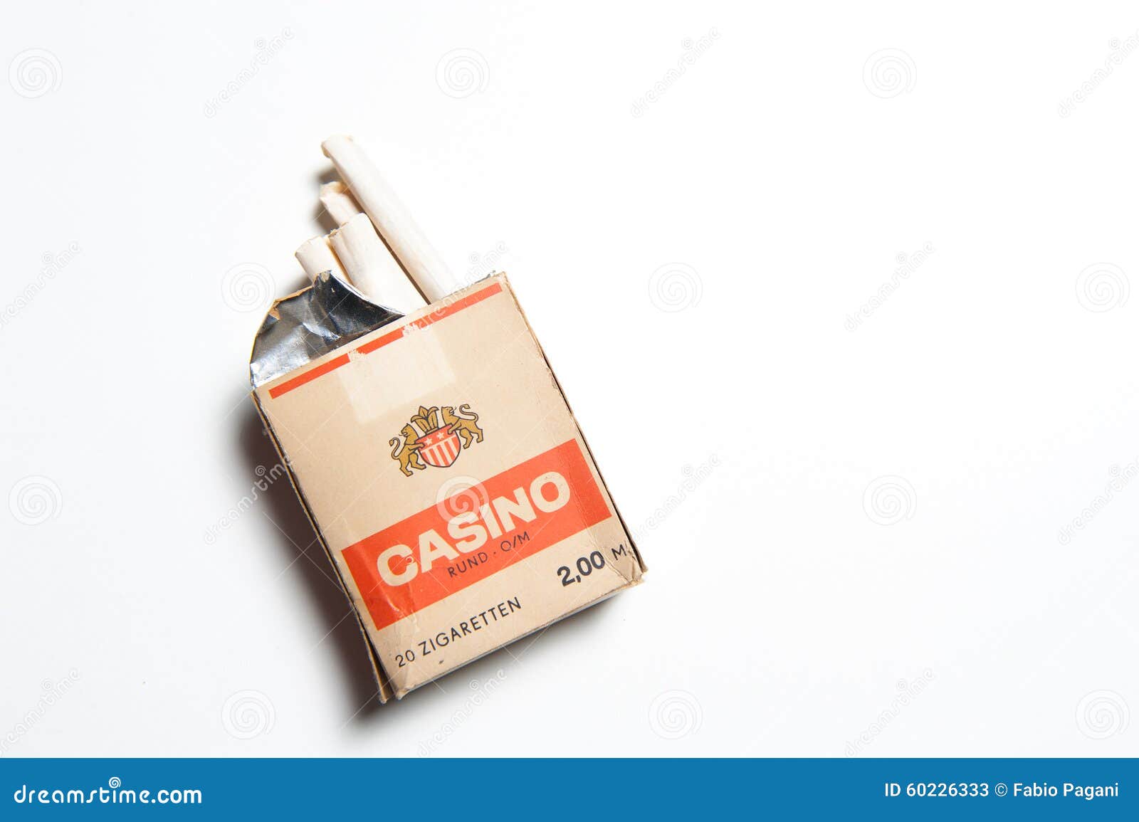 Old Aged East Germany Pack of Cigarettes Editorial Stock Photo Image