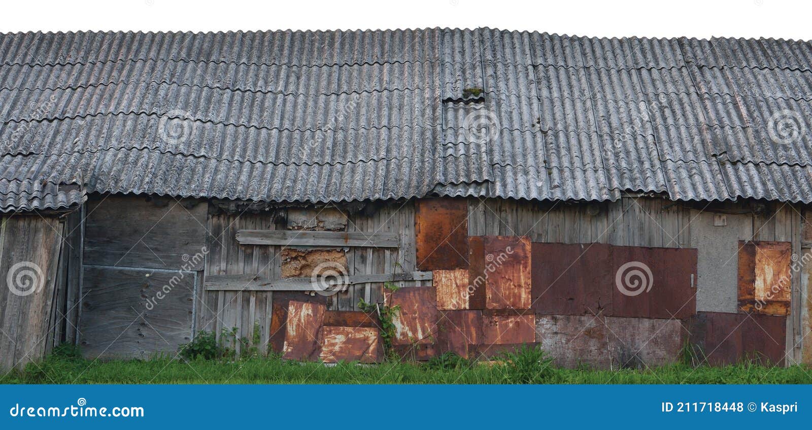 Old Aged Weathered Wooden Shack, Grey Plated Wood Boarding Hut Wall ...