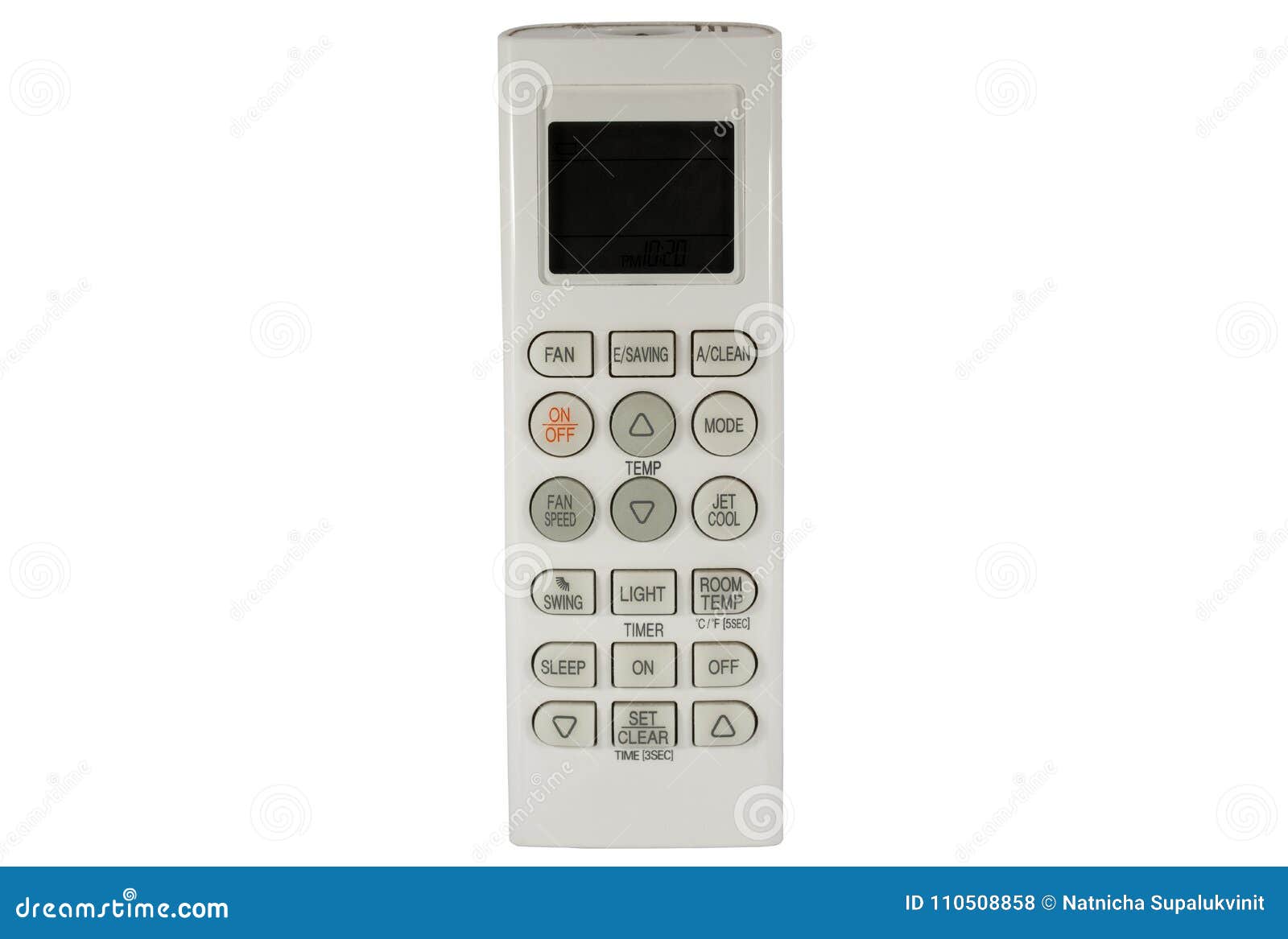 Old Air Conditioner Remote Control Stock Photo Image of clipping, icons 110508858