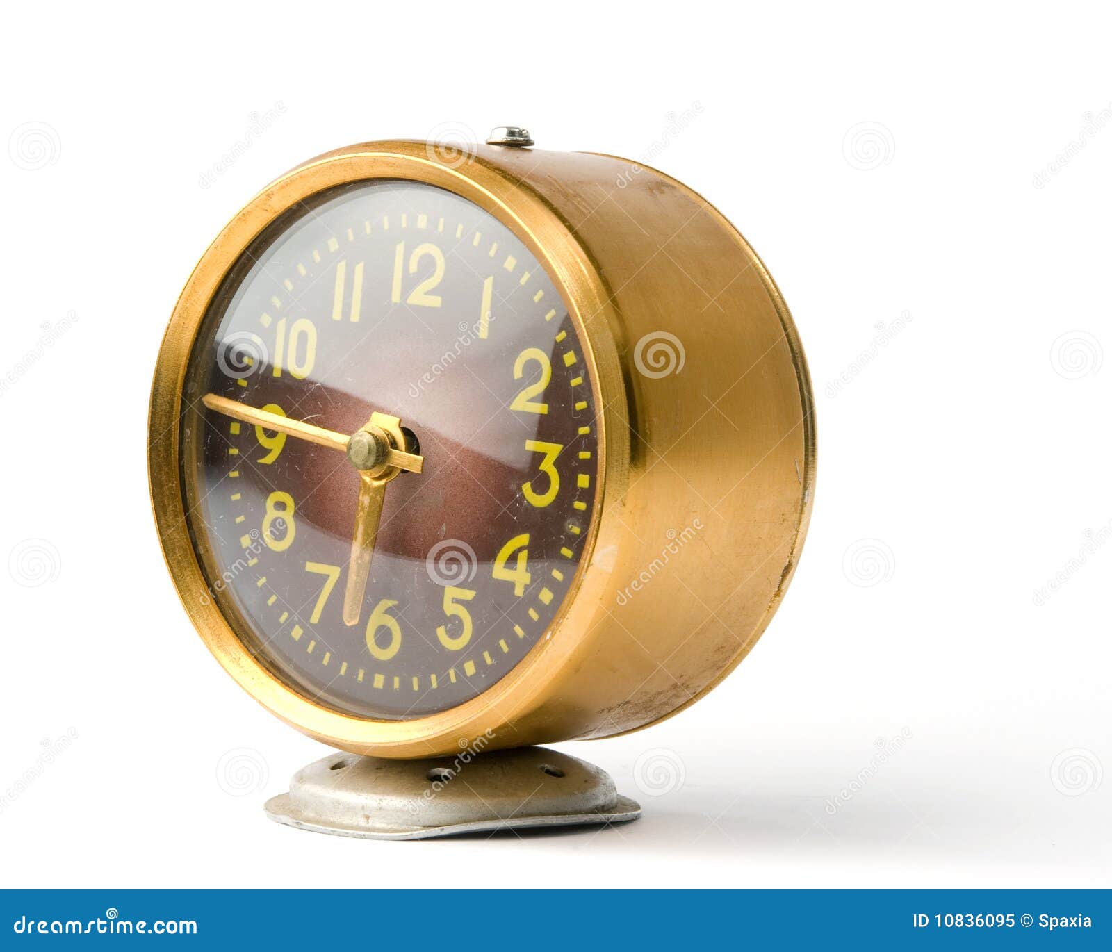 Old alarm clock stock image. Image of scratch, stationary 10836095