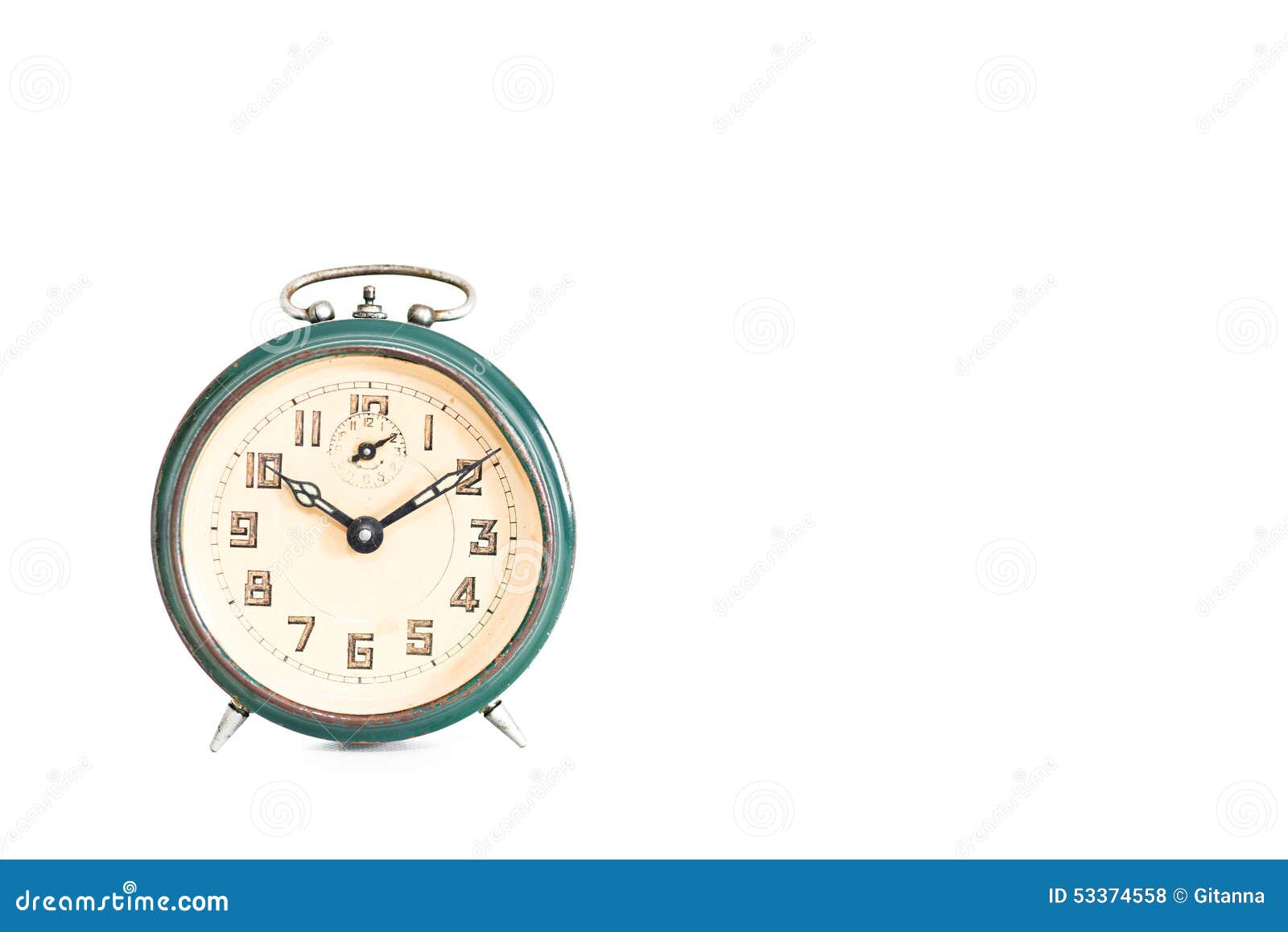 Old alarm clock stock photo. Image of timer, bell, clock 53374558