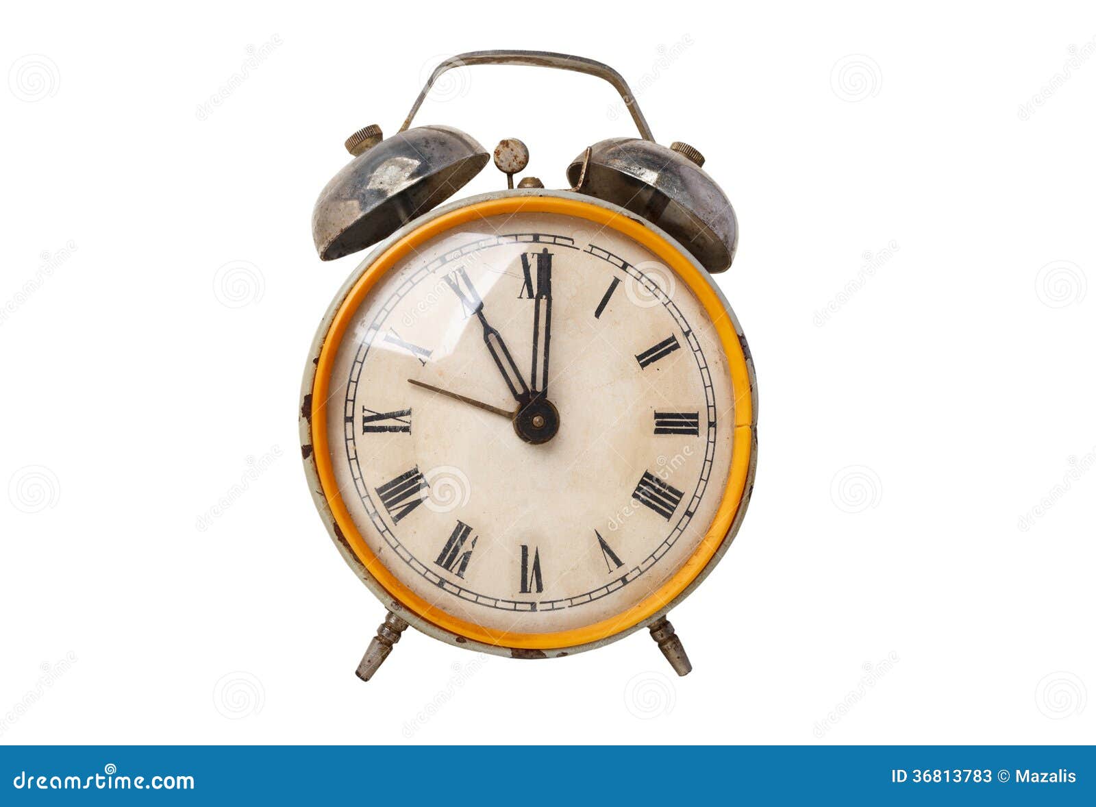 Old alarm clock stock image. Image of sleep, silver, clock 36813783
