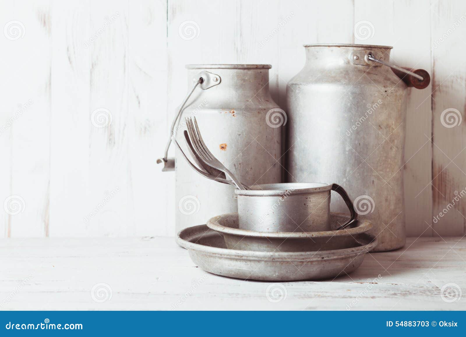 Old aluminium utensils stock image. Image of cooking 54883703