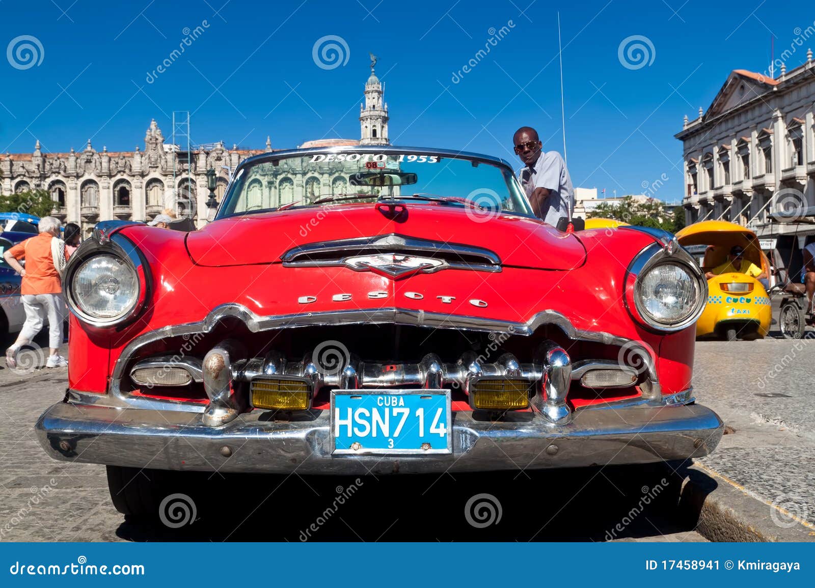 Old american car in Cuba editorial photo. Image of parked - 17458941