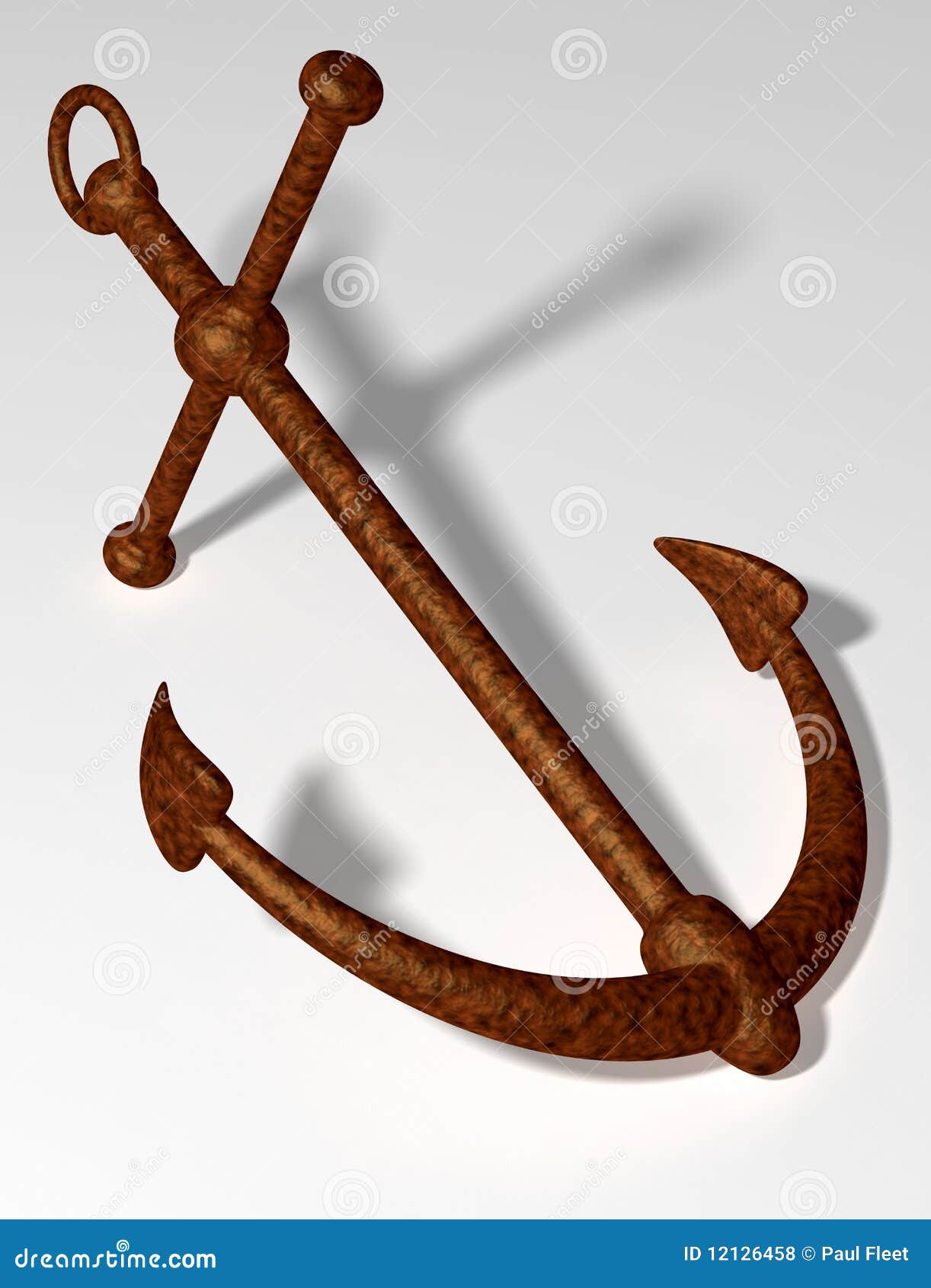 Old anchor stock illustration. Illustration of rust, security - 12126458