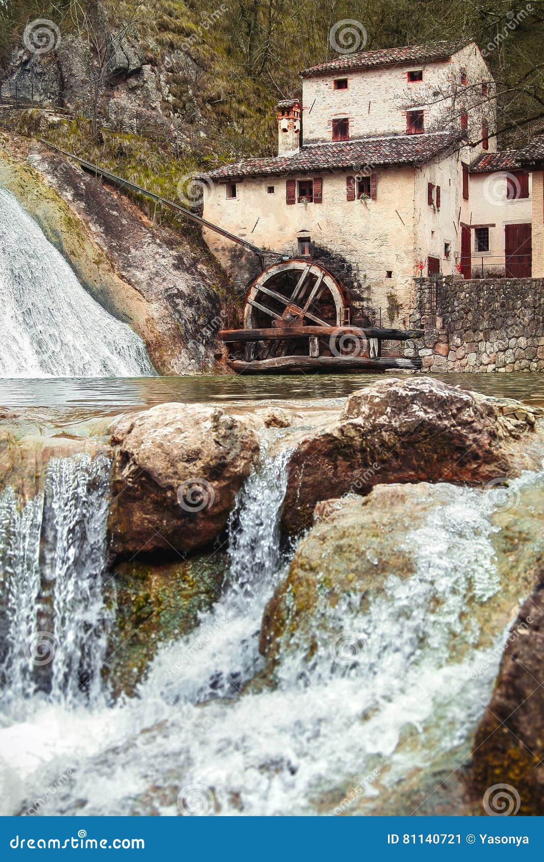 old ancient mill vecchio mulino della croda in italy