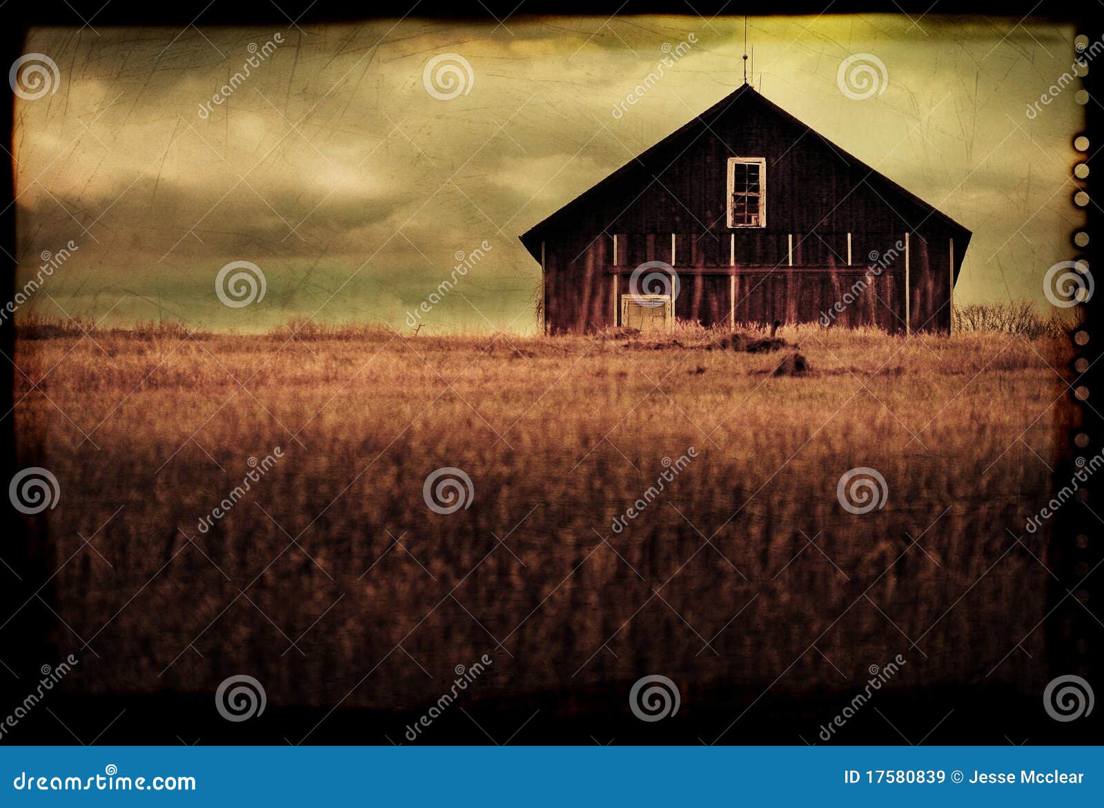 Old antique barn in field stock image. Image of antiqued - 17580839
