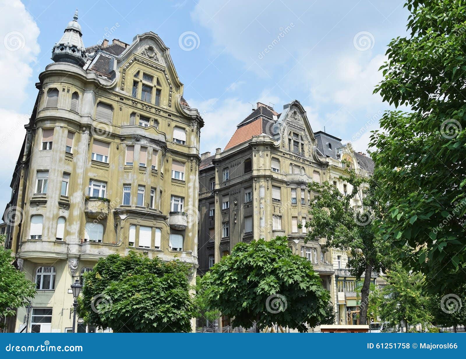 Old Apartment Buildings, Budapest Stock Photo Image of blue, scene