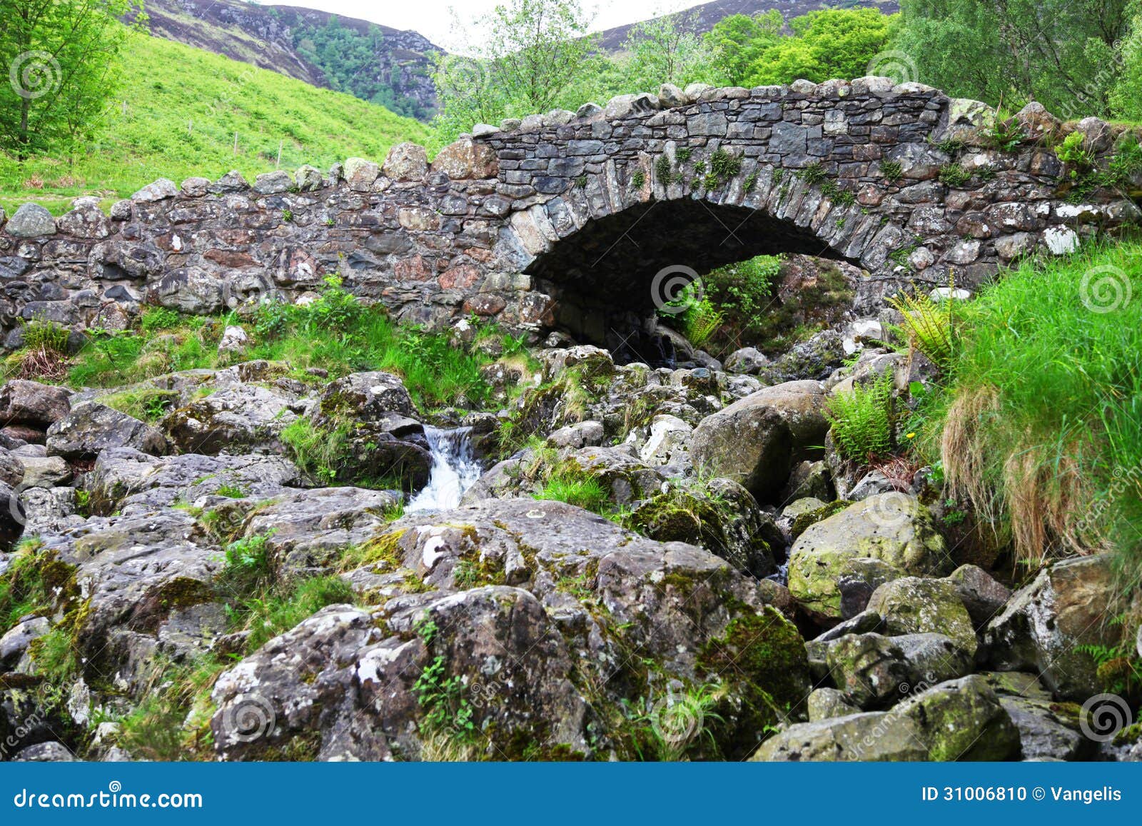 old arched stone bridge