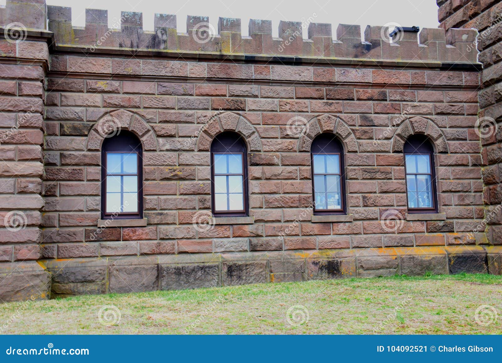 Old Architecture, Blockwork and Ironwork Stock Image Image of