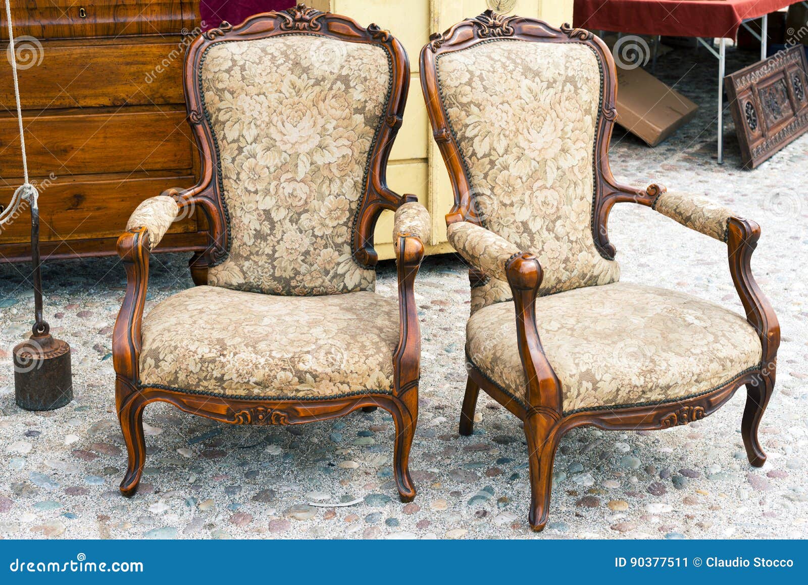 Old Armchairs stock image. Image of classic, wood, elegance 90377511