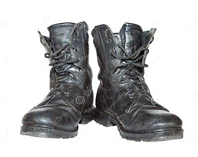 Old army boots stock photo. Image of protective, forces - 23432230