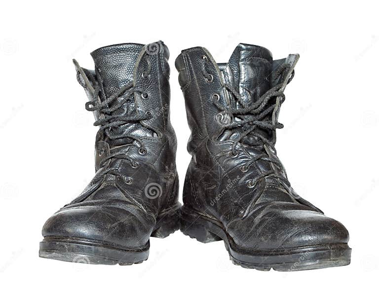 Old army boots stock photo. Image of protective, forces - 23432230