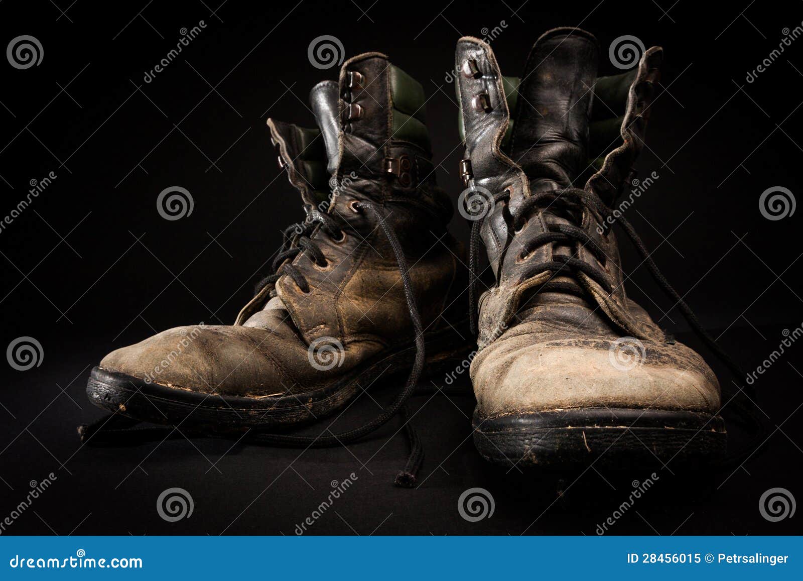Old army boots stock image. Image of heavy, boots, muddy - 28456015