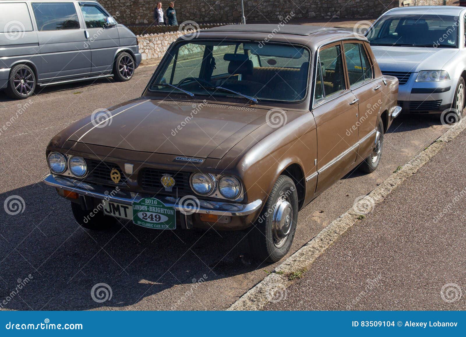 Old automobile triumph editorial stock image. Image of grand - 83509104
