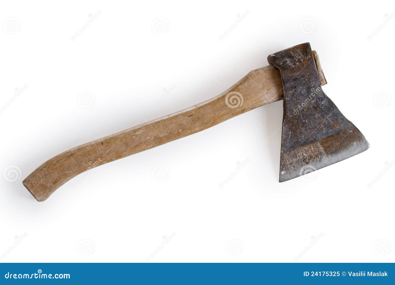 Old axe isolated on white stock image. Image of execution - 24175325