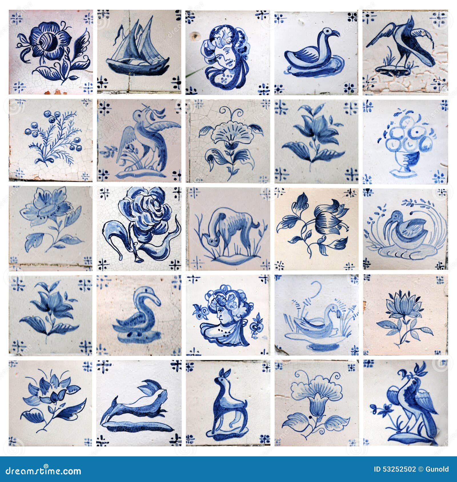 old azulejos, collage