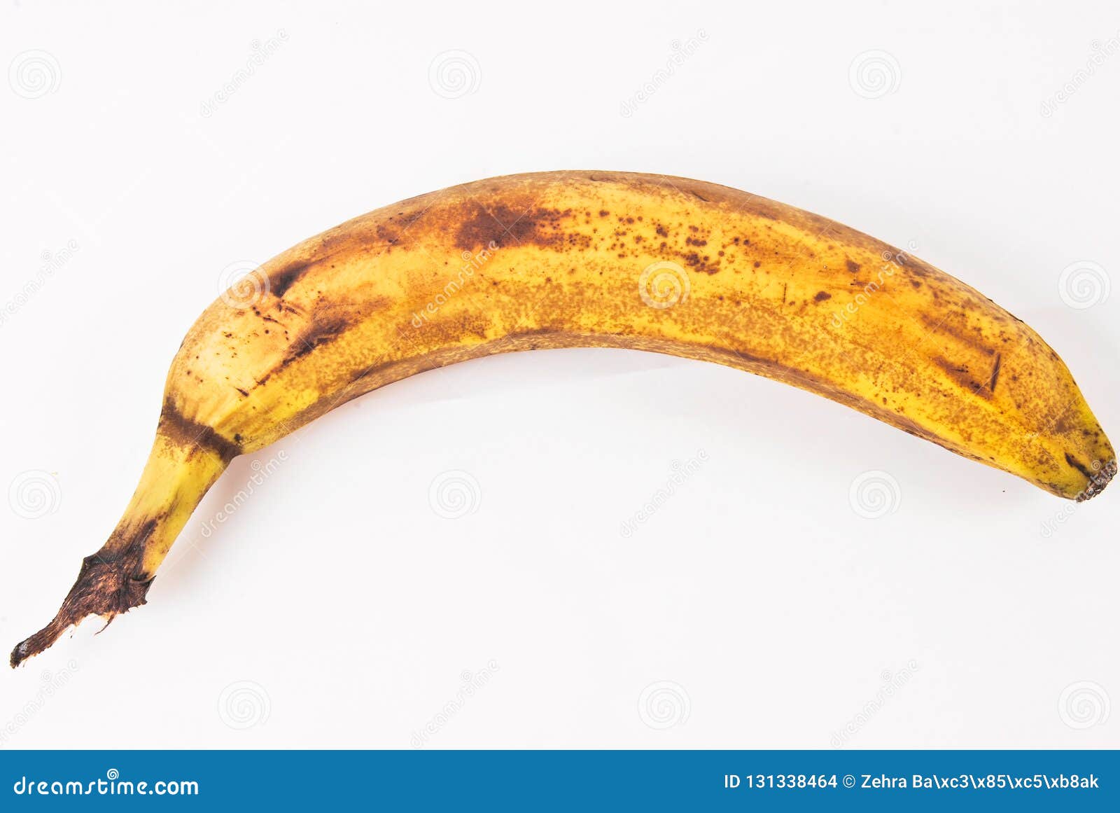 a old banana that has begun to decay