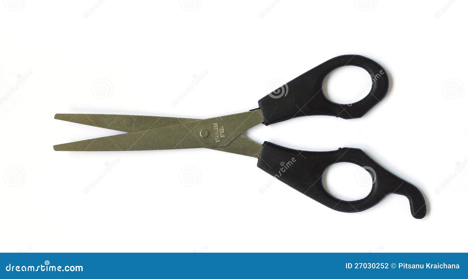 Old barber scissors. stock photo. Image of hair, shiny 27030252