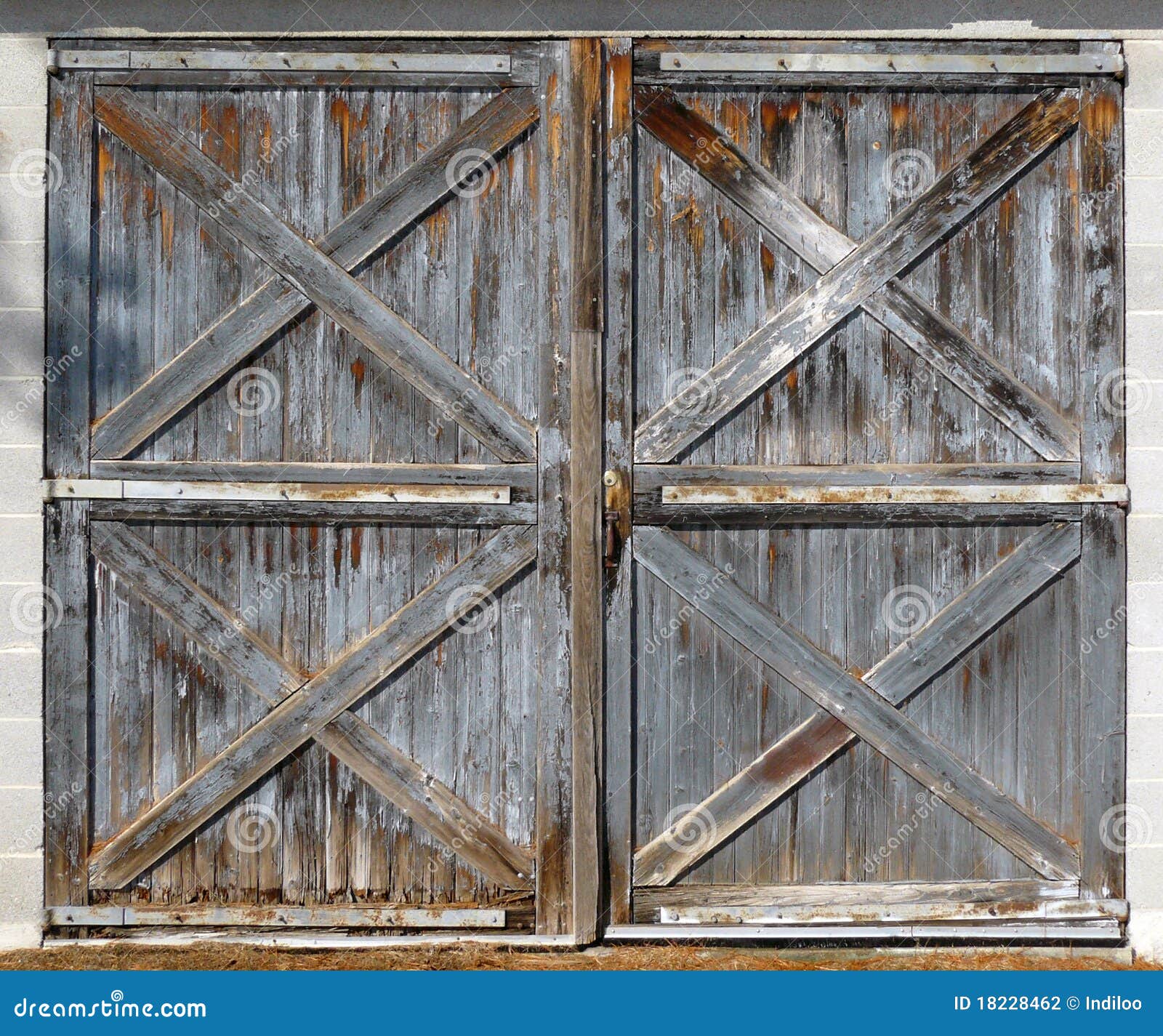 Old barn double doors stock photo. Image of dried, aged 18228462