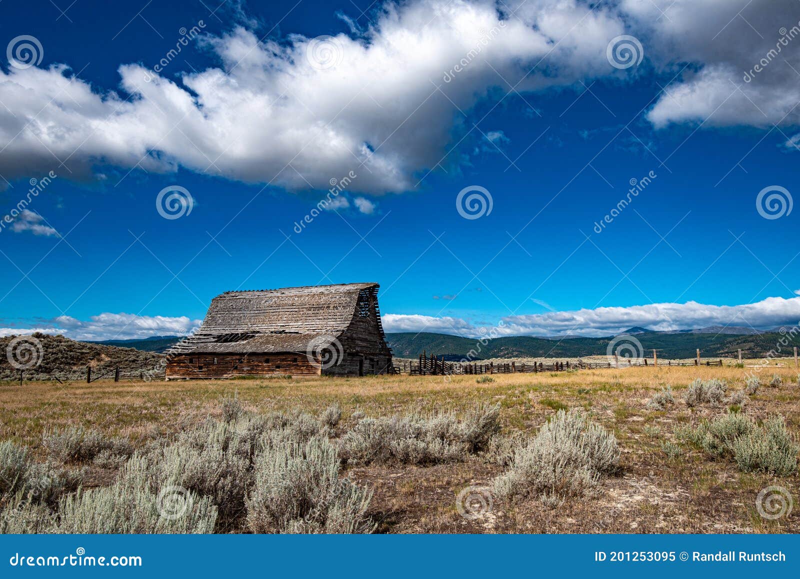 old barn on a ranch in montana