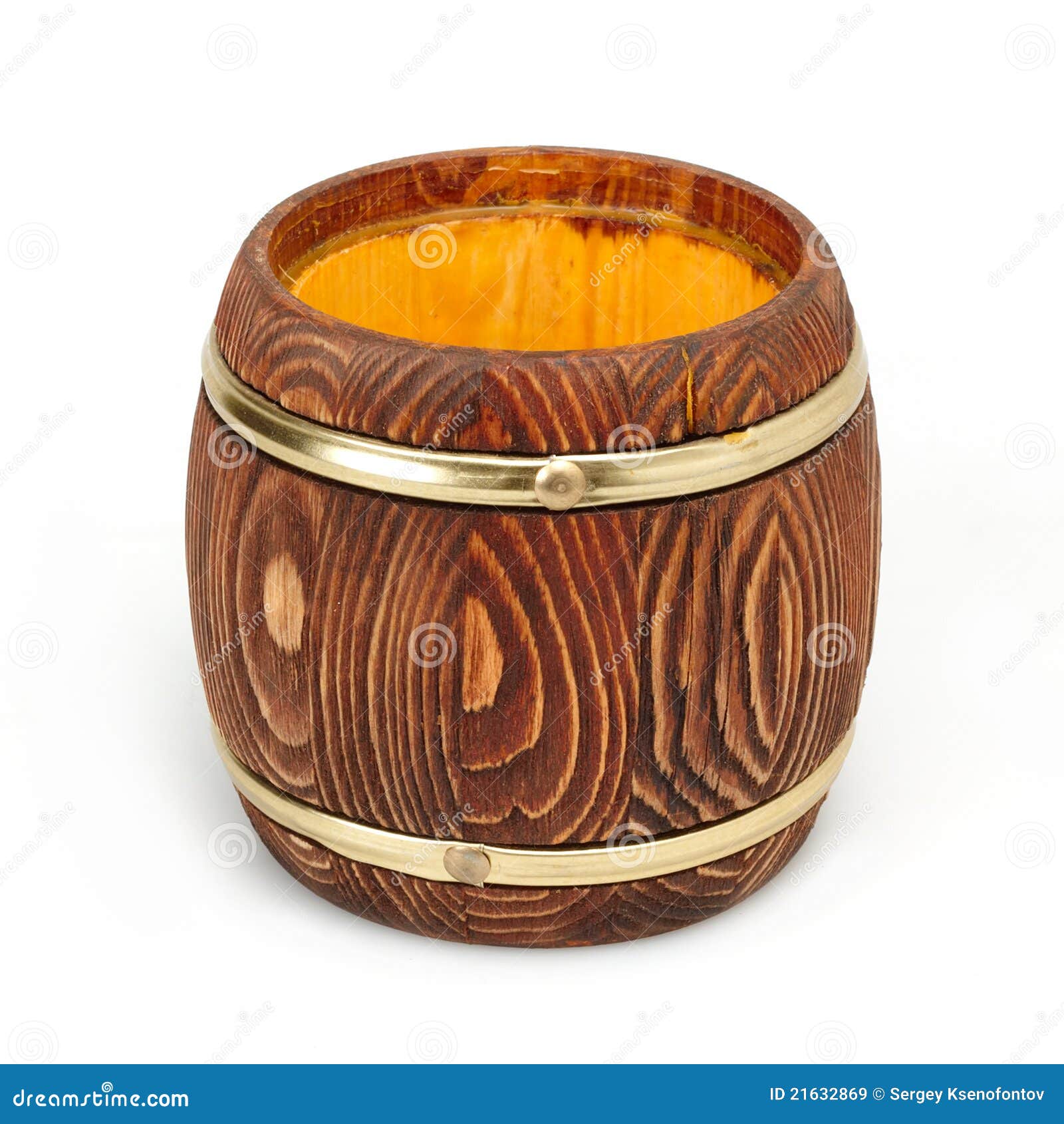 Old Barrel with Gold Coins stock image. Image of currency 21632869