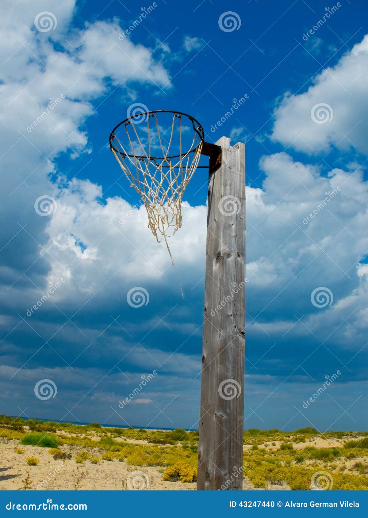 Old basketball hoop. stock photo. Image of recreation - 43247440