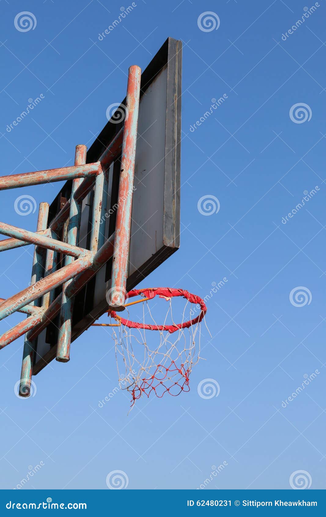 Old basketball hoop stock image. Image of board, health - 62480231