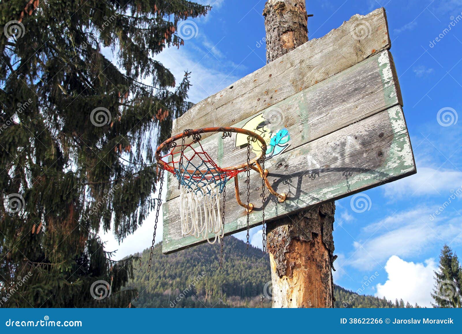 Old Basketball Hoop Royalty Free Stock Image Image 38622266