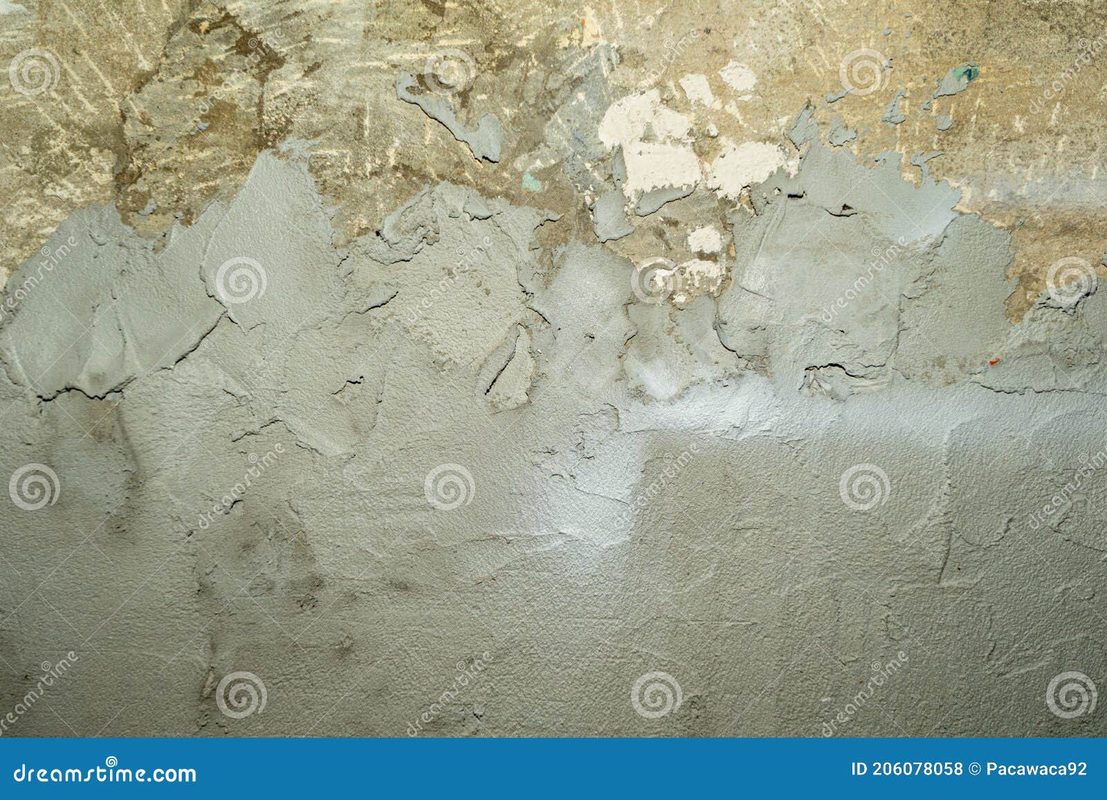 An Old Battered Wall with Crumbling Plaster Stock Photo Image of