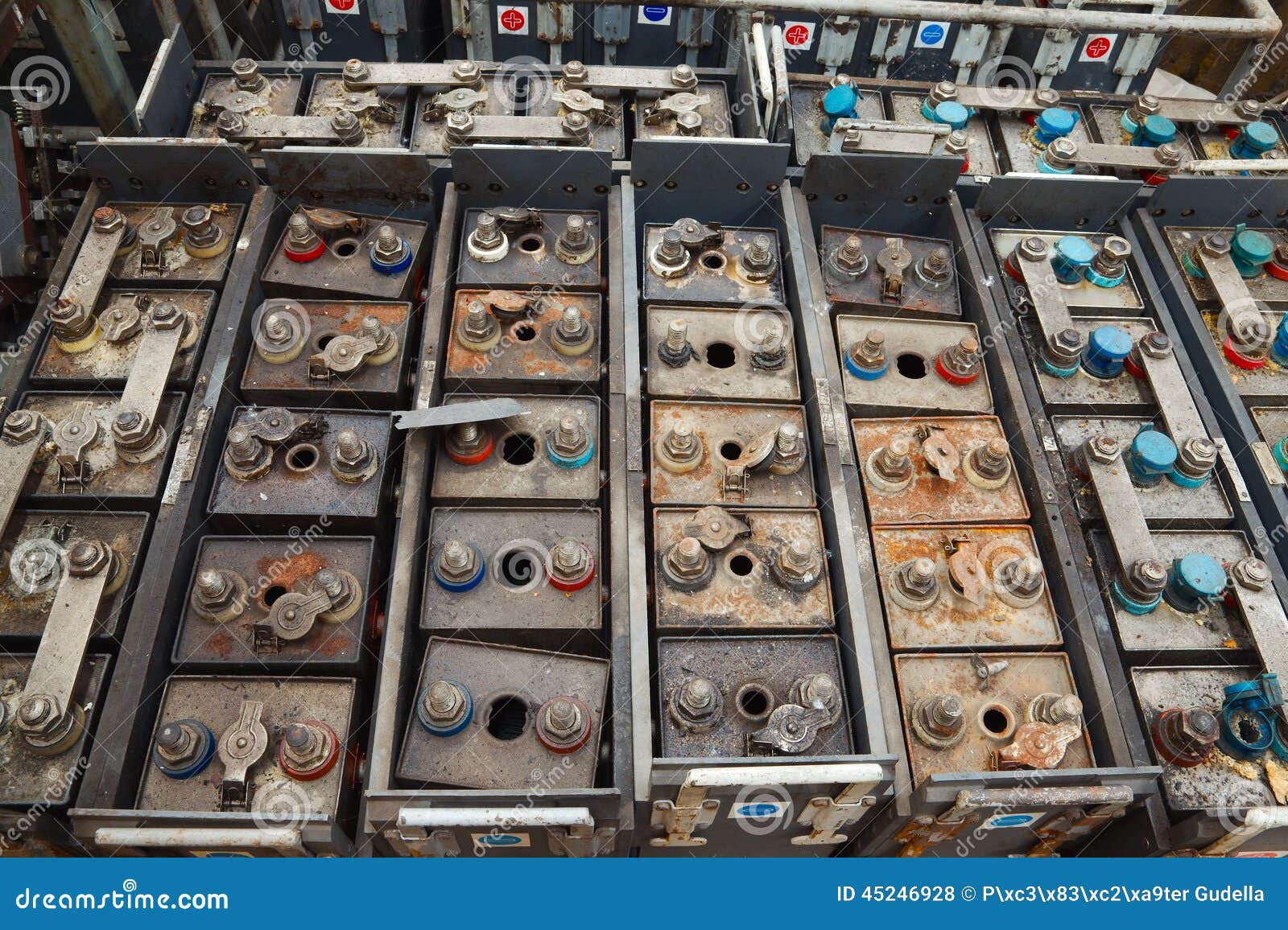 Old batteries stock photo. Image of ruined, object, corrosion 45246928