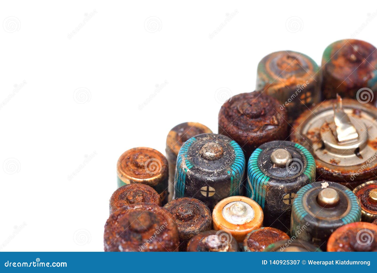 Old battery leak stock image. Image of item, contaminated 140925307