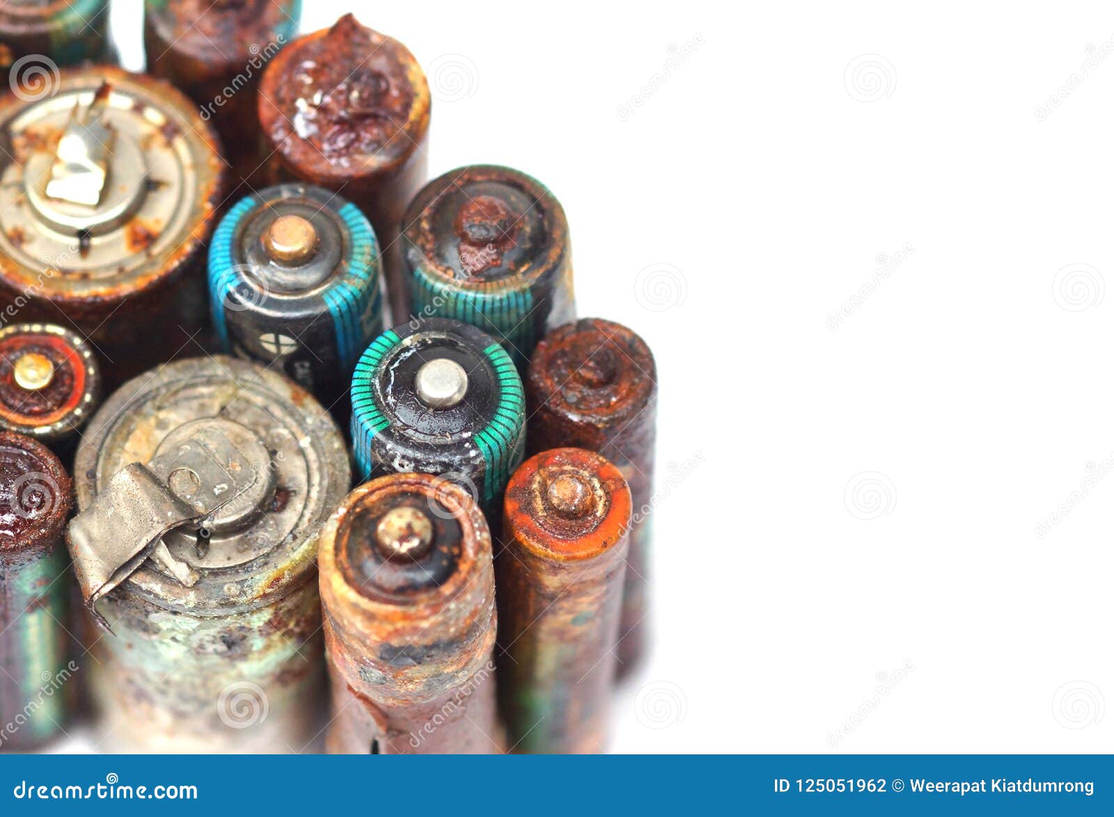 Old battery leak stock photo. Image of flash, acid, collector 125051962