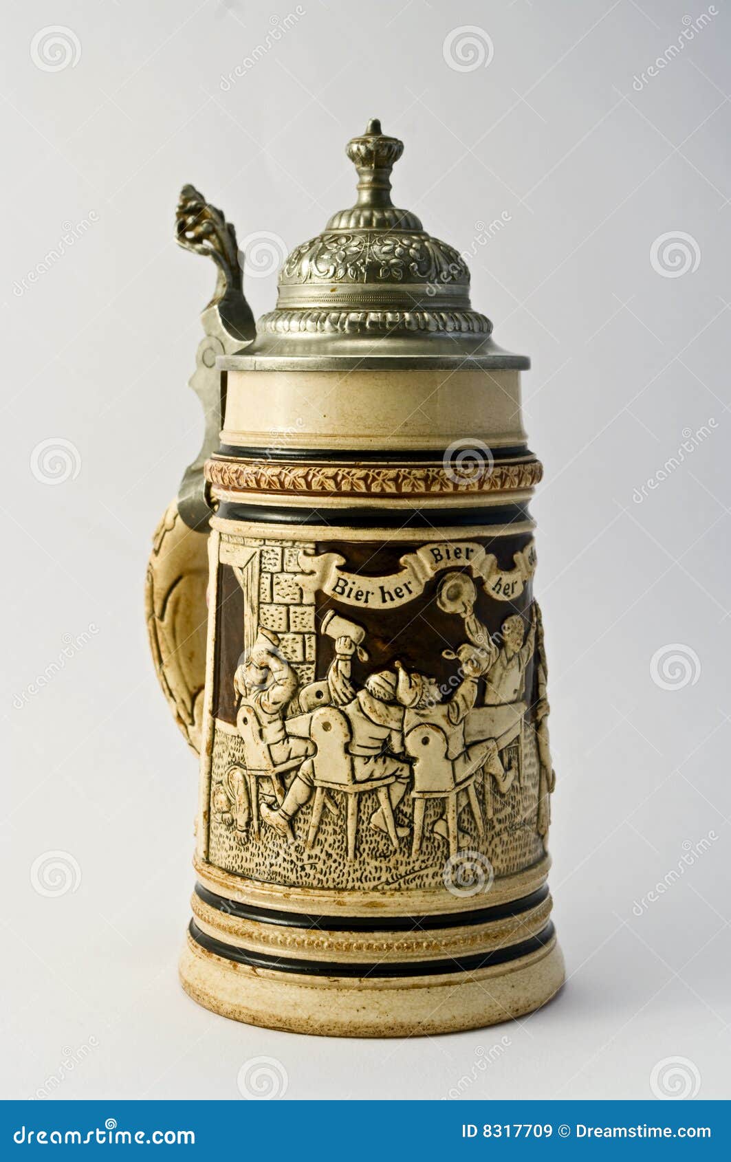 Old beer mug stock image. Image of ceramic, historical 8317709