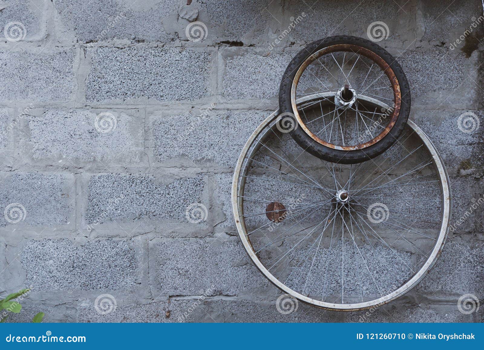 Old Bicycle Tires in the Garage Stock Photo Image of people, bike