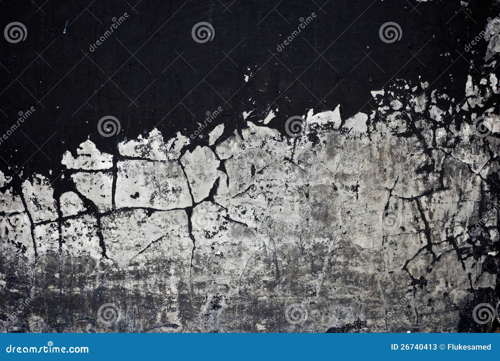 Old Black Paint Texture Peeling Off Concrete Wall Stock Image Image