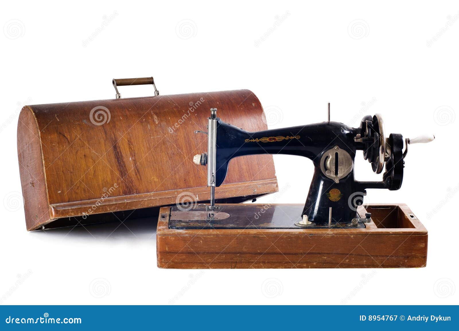 Old black sewing machine stock image. Image of antique 8954767
