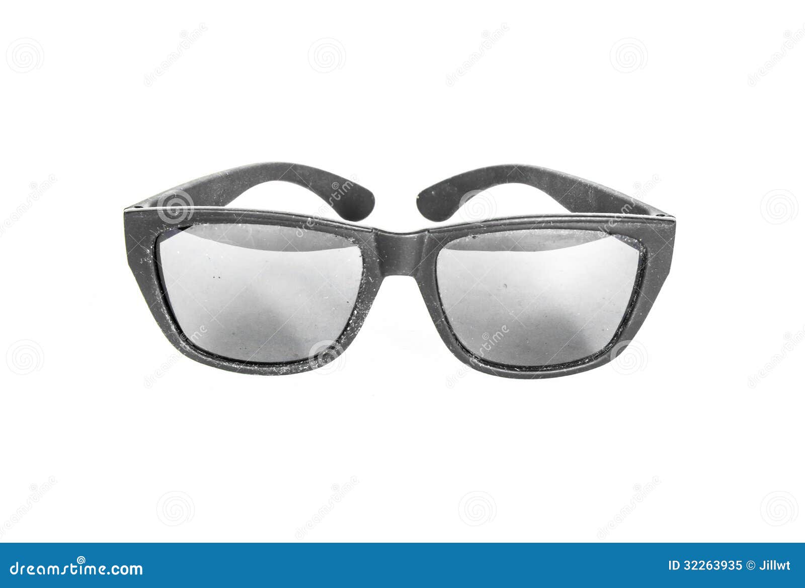 Old black sunglasses stock image. Image of reflection - 32263935