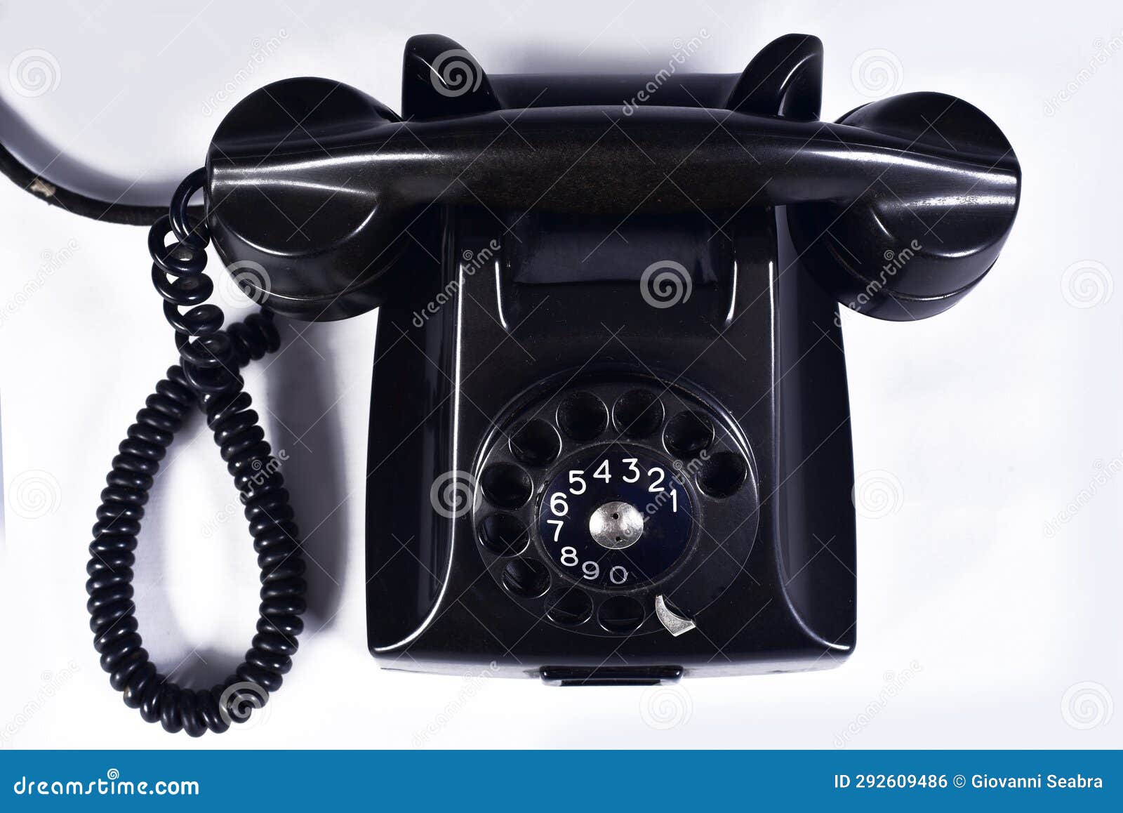 Old Black Telephone Vintage Telephone Equipment Stock Photo Image of