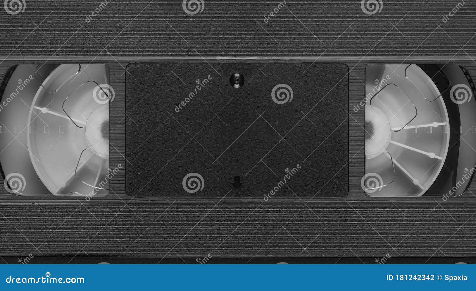 Old Black Video Cassette Tape Close Up Stock Photo Image of cassette