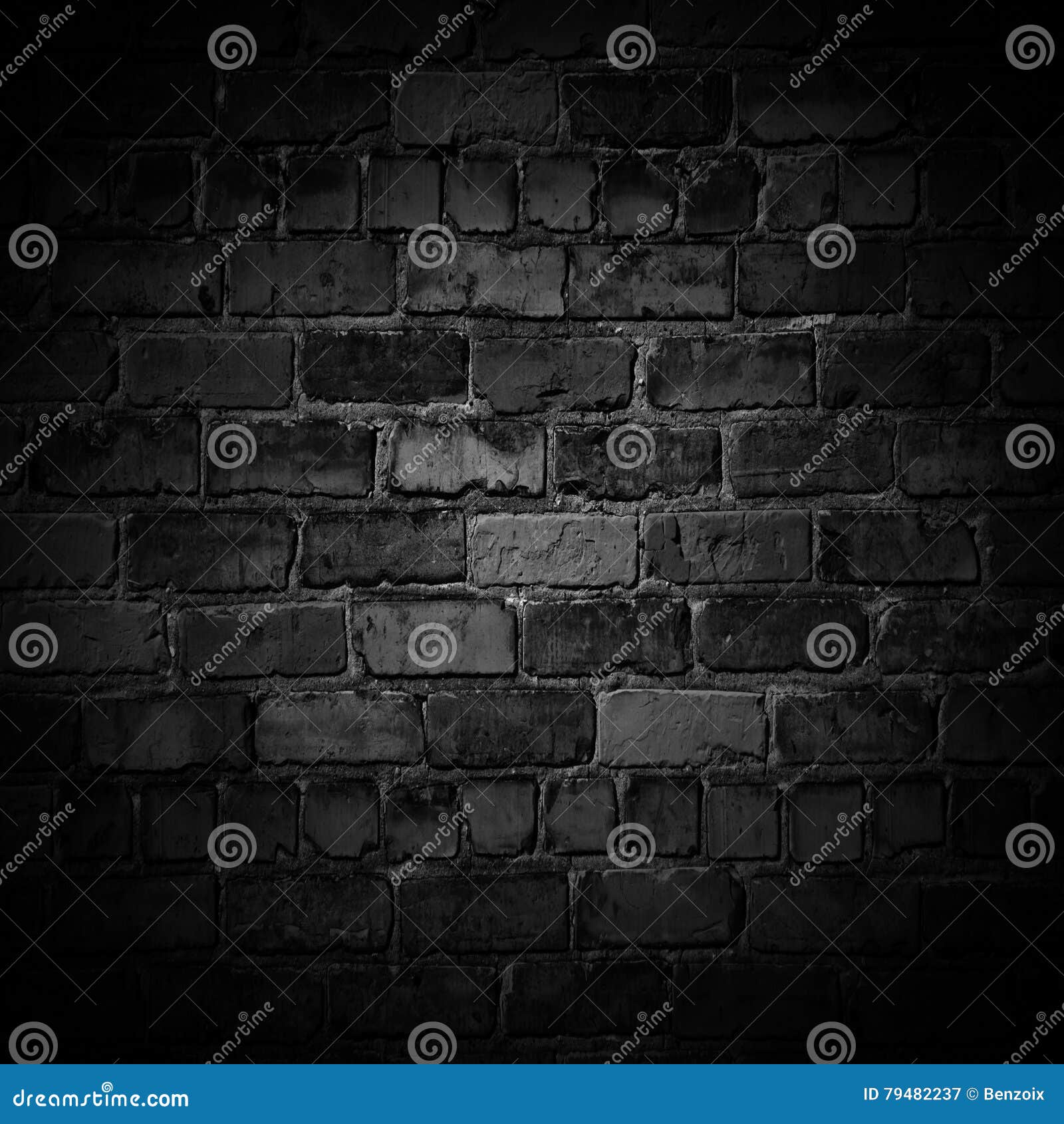 Old Black Wall Background. Texture with Border Black Ba Stock