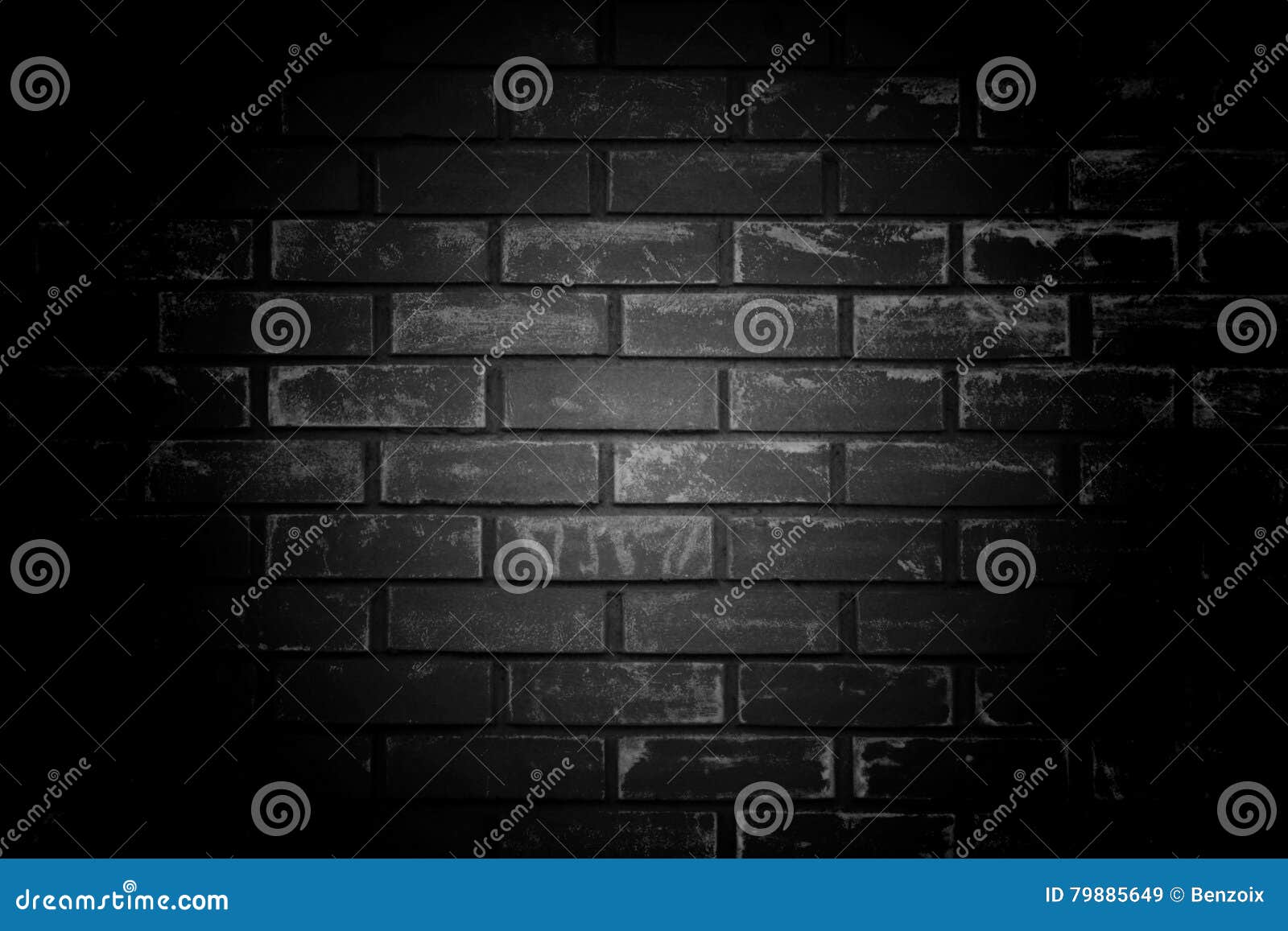 Old Black Wall Background. Texture with Border Black Ba Stock