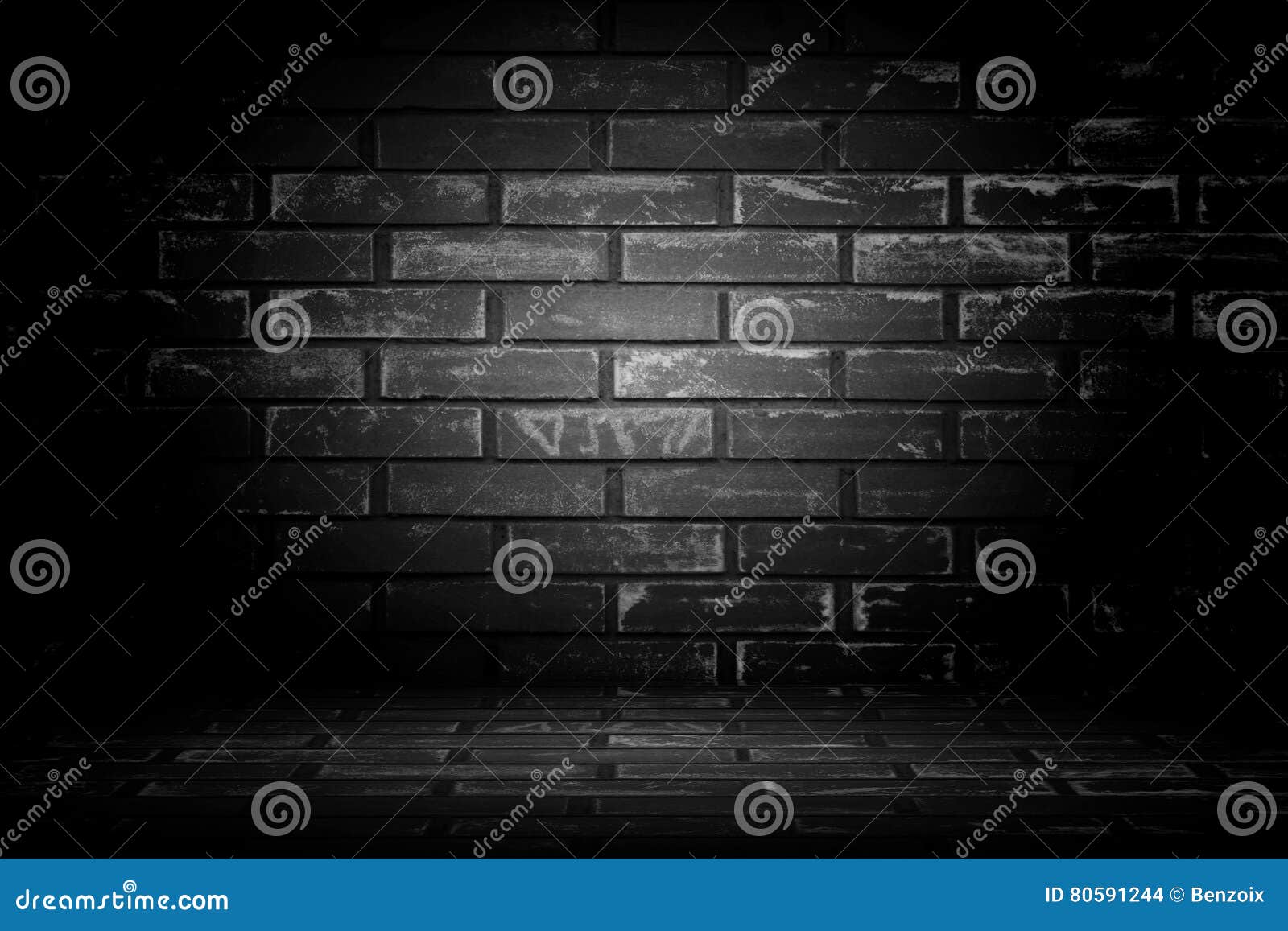 Old Black Wall Background. Texture with Border Black Ba Stock