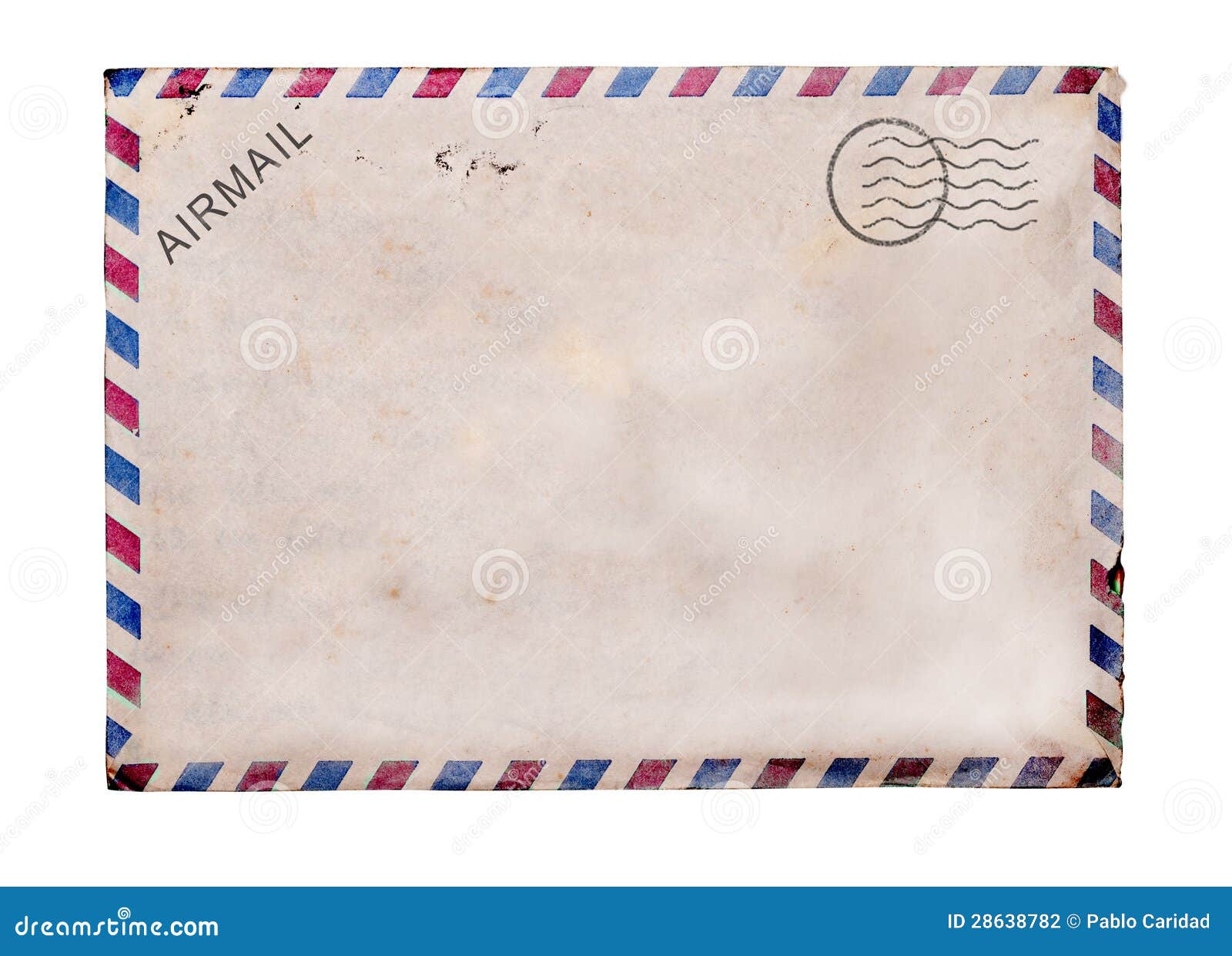old blank post card white background