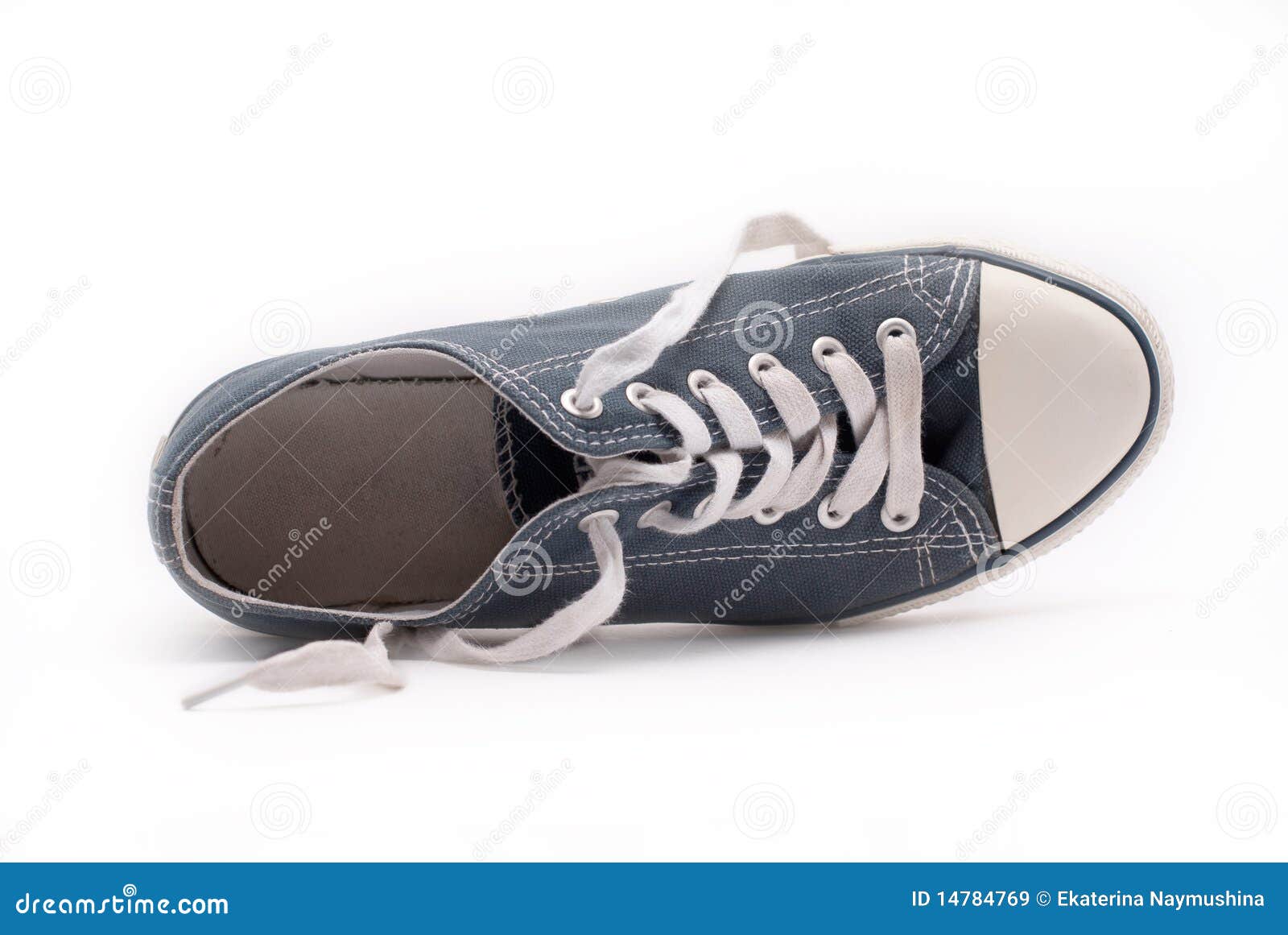 Old blue walking shoe stock image. Image of male, practicing 14784769