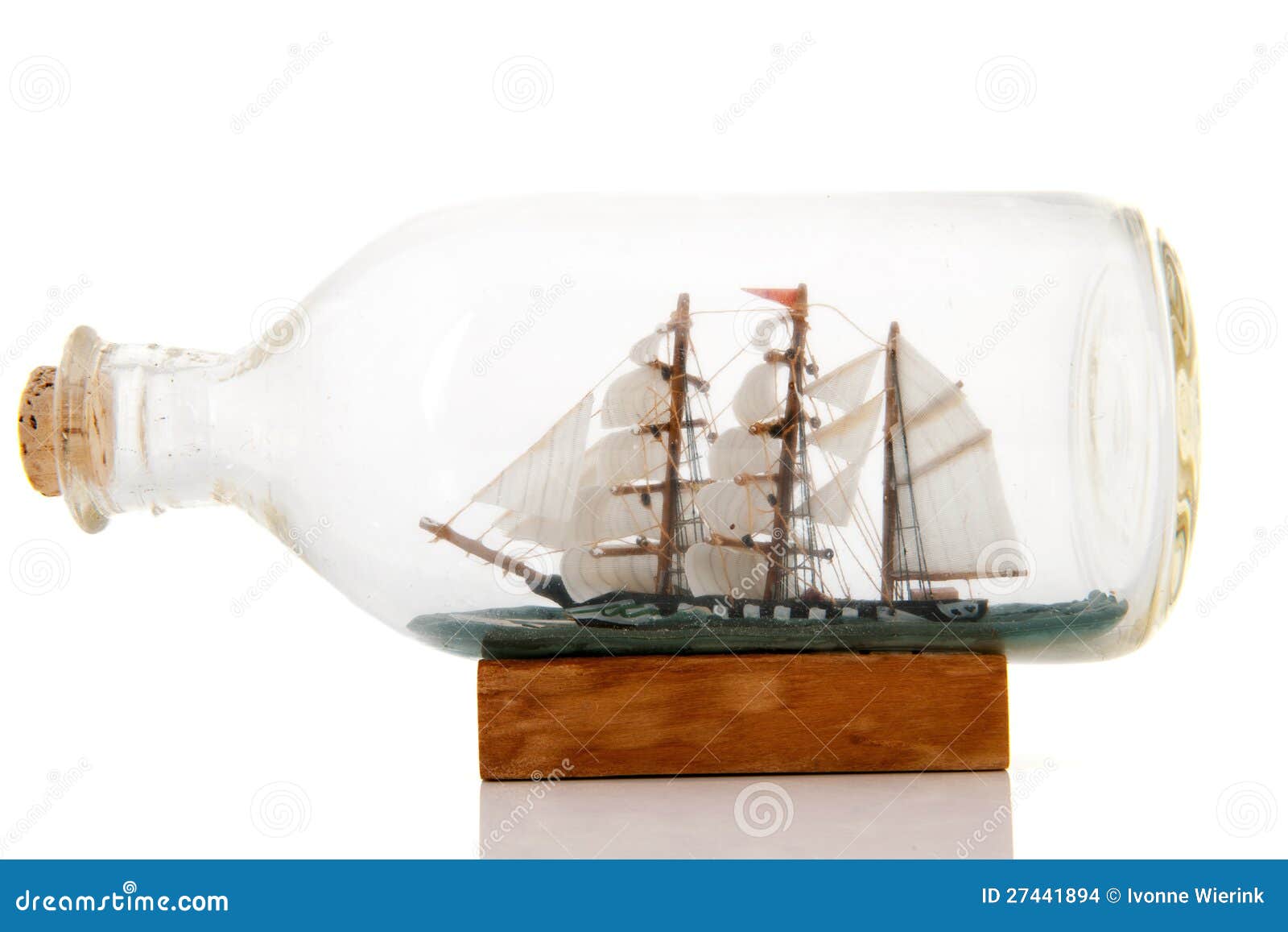 Old Boat In Bottle Stock Images - Image: 27441894