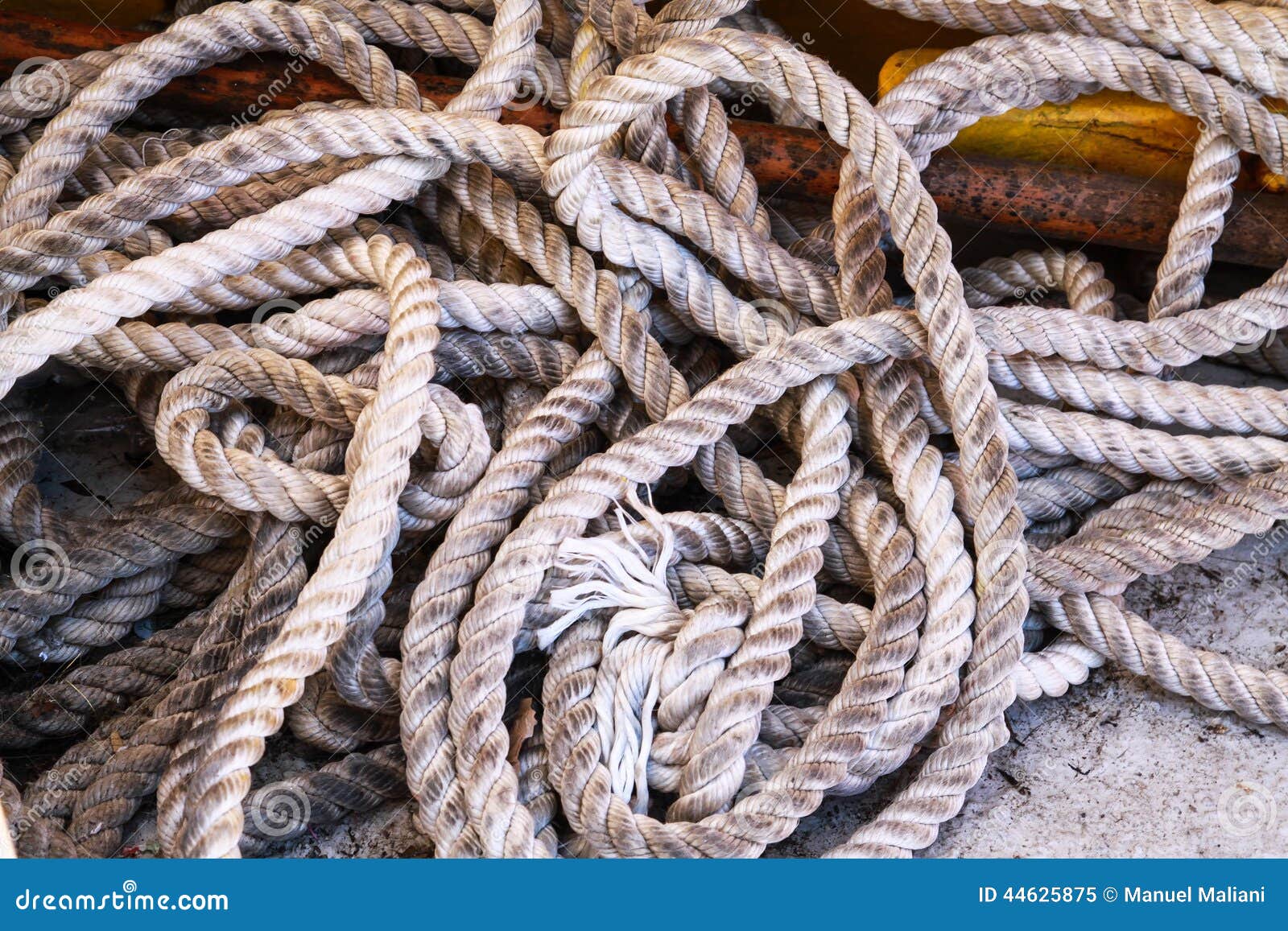 Old boat s rope stock image. Image of horizontal, eastern 44625875