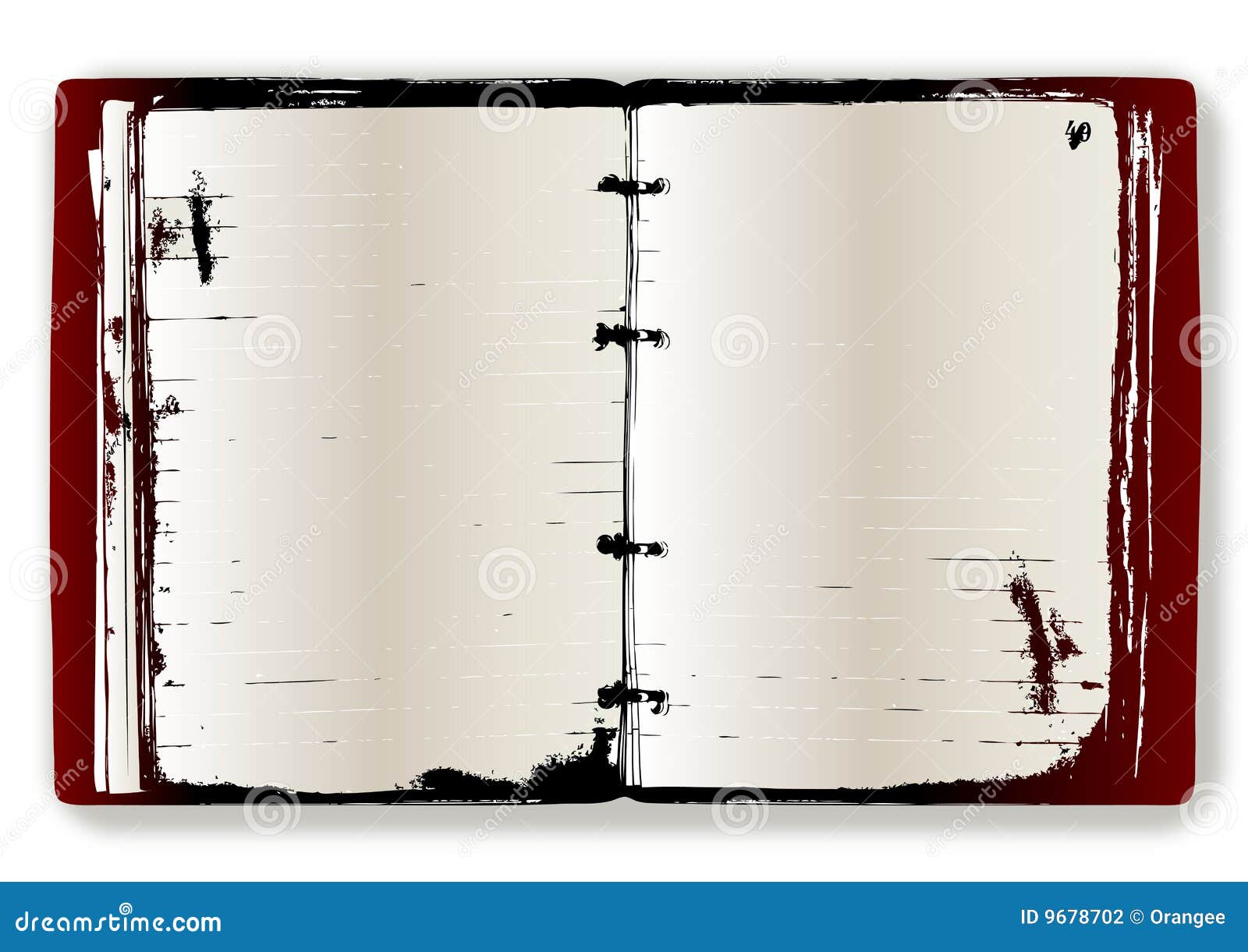 Illustrated rustic journal stock vector. Illustration of pages - 9678702